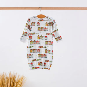 Bayou Wonderland Organic Cotton Christmas Kids Pajamas by Nola Tawk, Southern food gift detail photo 3