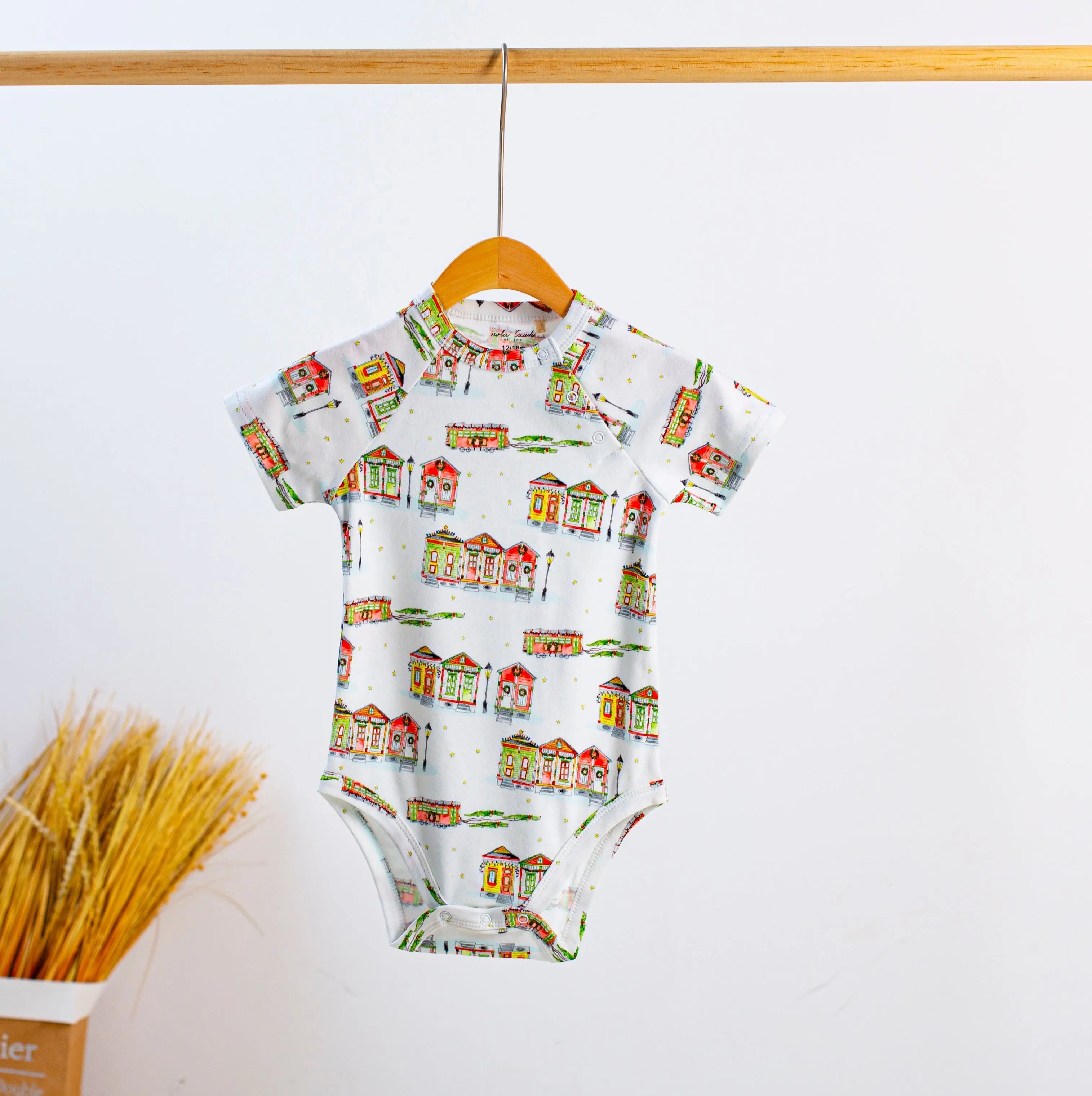 Bayou Wonderland Organic Cotton Christmas Onesie Nola Tawk