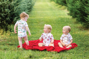 Bayou Wonderland Organic Cotton Christmas Onesie by Nola Tawk, Southern lifestyle apparel detail photo 3