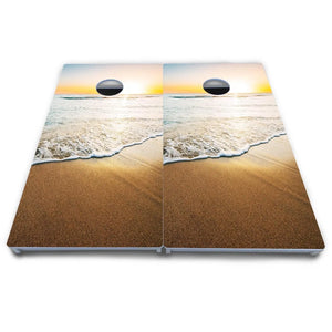 Beach Sunset Cornhole Boards - All Weather Series Cornhole Solutions