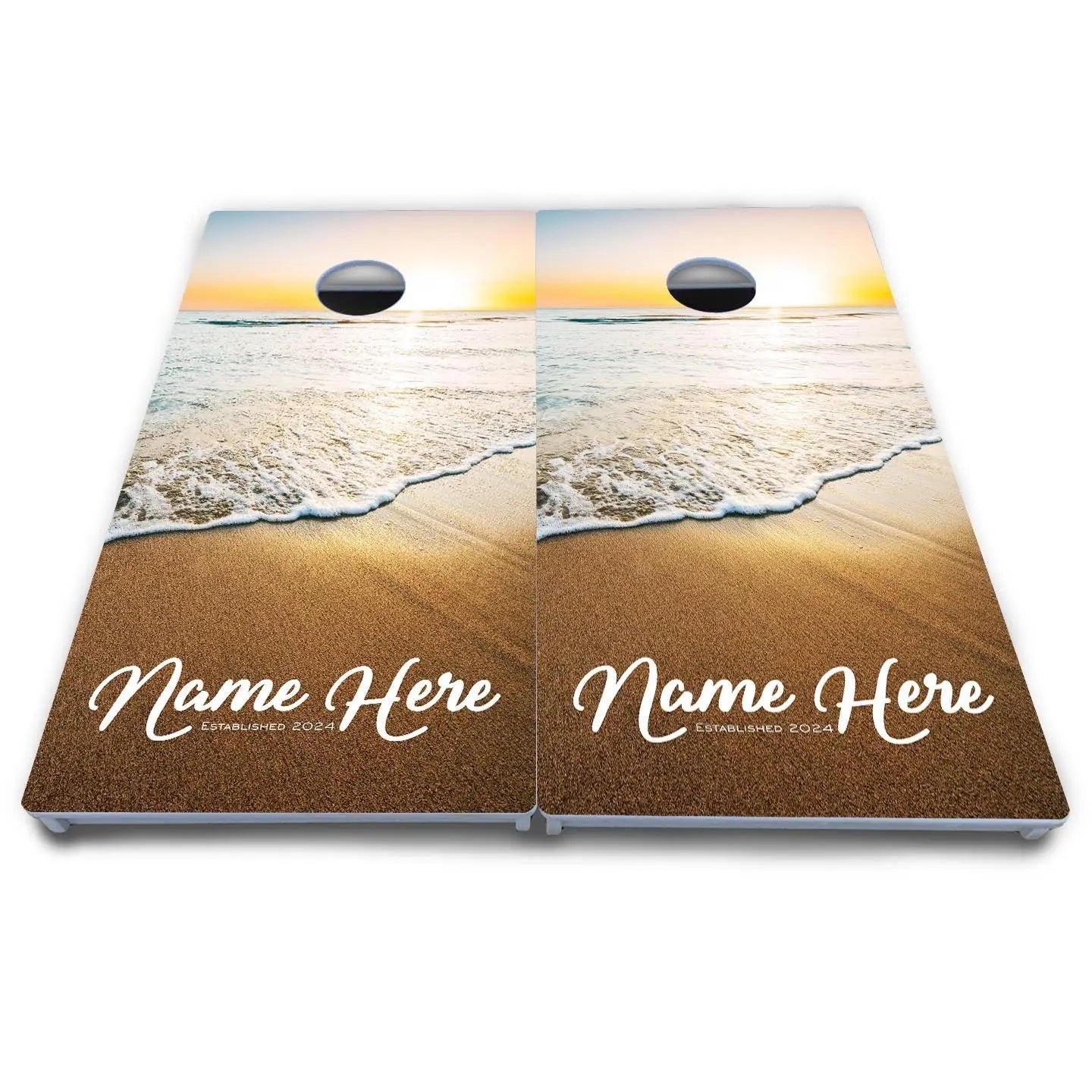 Beach Sunset Cornhole Boards - All Weather Series Cornhole Solutions