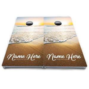 Beach Sunset Cornhole Boards - All Weather Series Cornhole Solutions