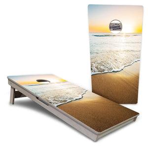 Beach Sunset Cornhole Boards - Professional Tournament Series Cornhole Solutions