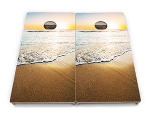 Beach Sunset Cornhole Boards - Professional Tournament Series Cornhole Solutions
