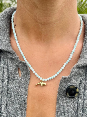 Beaded Manatee Necklace HALT