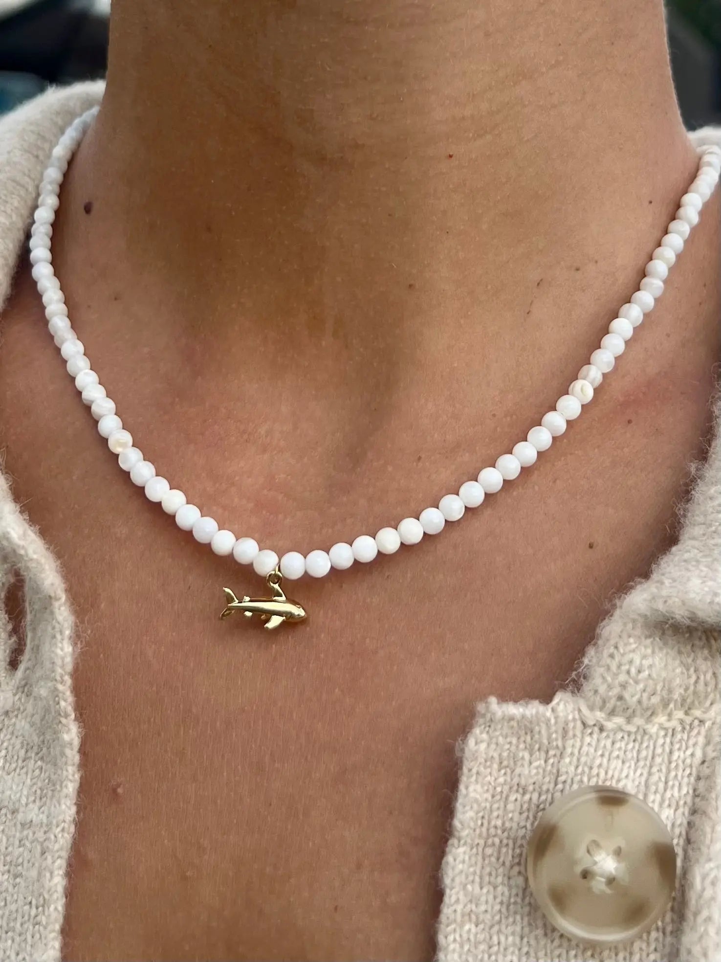 Beaded Shark Necklace HALT