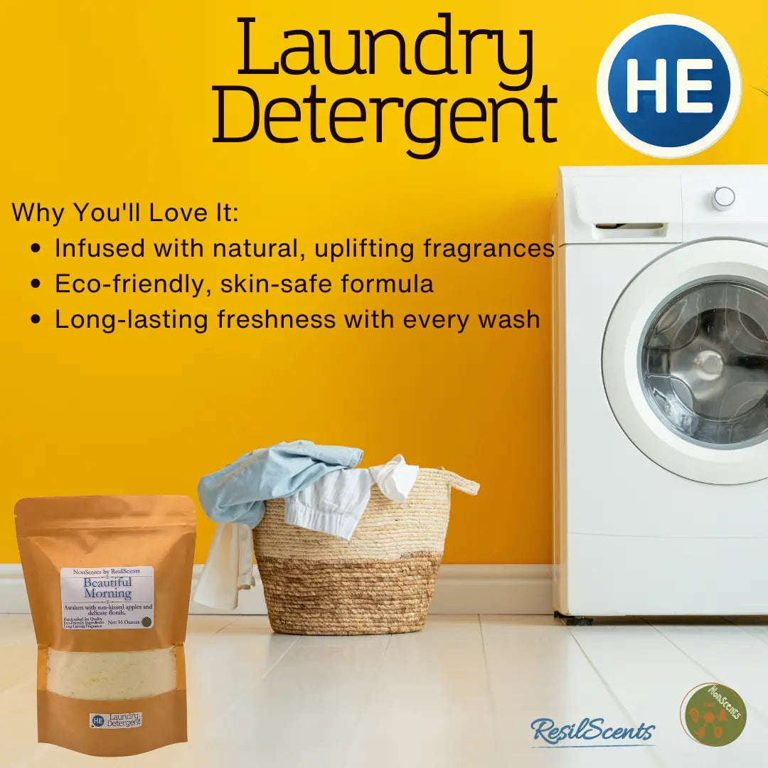 Beautiful Morning™ Laundry Detergent | Fresh Fruity Floral Clean – ResilScents™ by ResilScents, scented candle detail photo 5