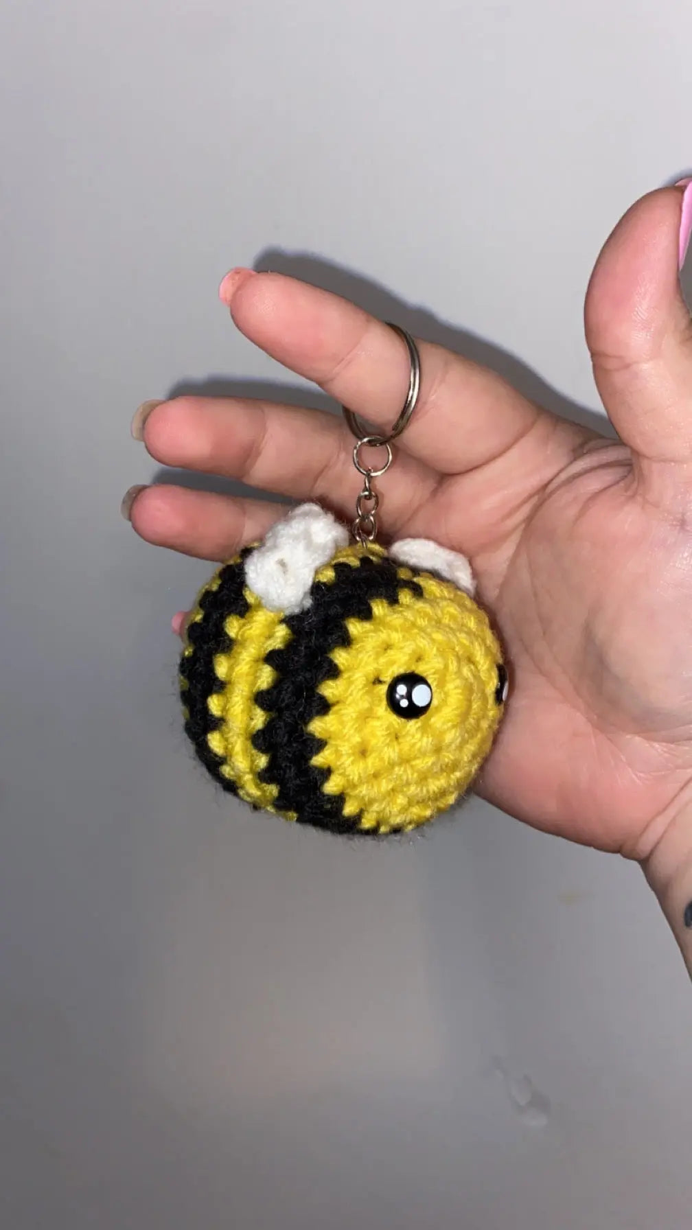 Bee Keychain by Klassy Krafts, 3D printed gift detail photo 2