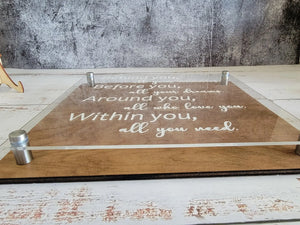 Behind you Quote Plaque EverLee Creations