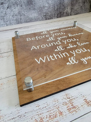 Behind you Quote Plaque EverLee Creations