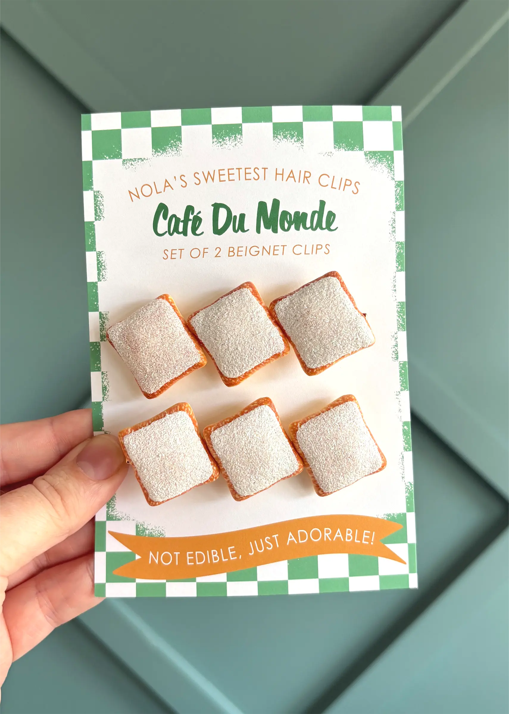 Beignet Hair Clips, Set of 2 Nola Tawk