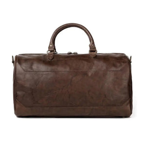Benjamin Leather Duffle Bag by Mission Mercantile Leather Goods, Southern food gift detail photo 10