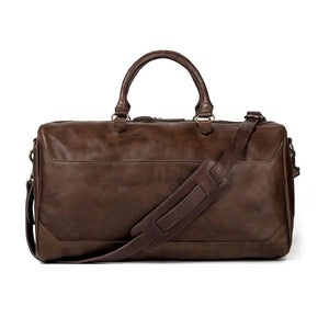 Benjamin Leather Duffle Bag by Mission Mercantile Leather Goods, Southern food gift detail photo 12