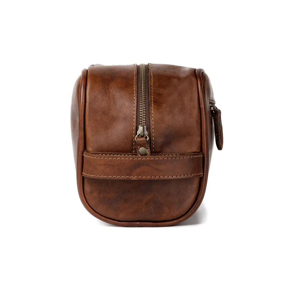Benjamin Leather Toiletry Wash Bag by Mission Mercantile Leather Goods, Southern food gift detail photo 5