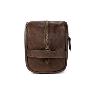 Benjamin Leather Toiletry Wash Bag by Mission Mercantile Leather Goods, Southern food gift detail photo 11