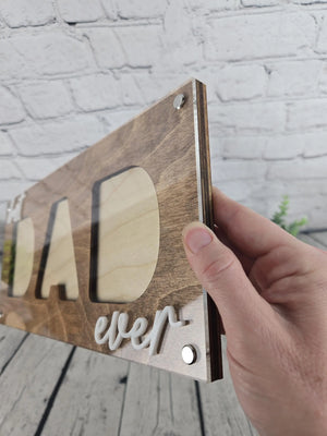 Best Dad Ever Picture Frame EverLee Creations