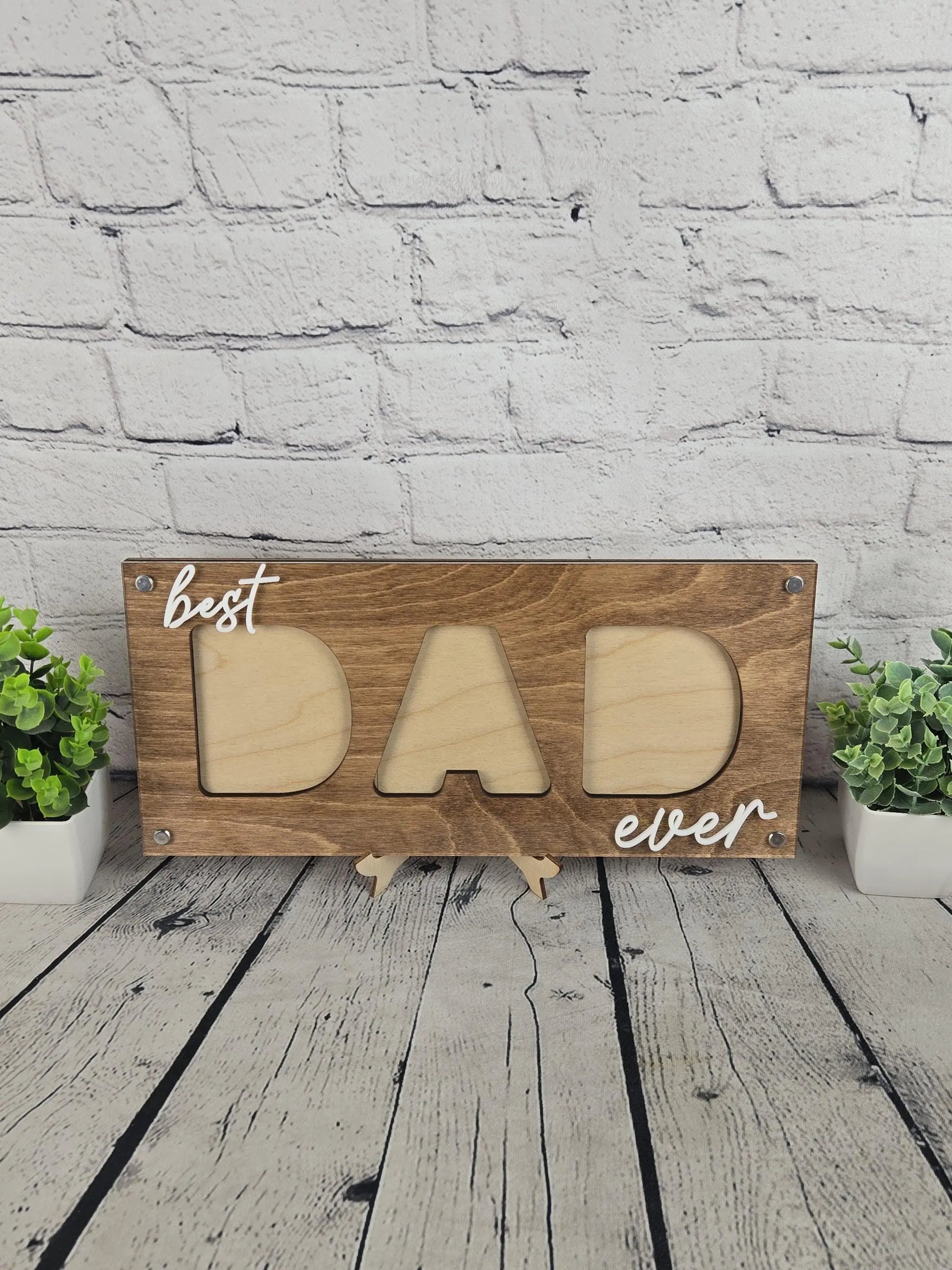 Best Dad Ever Picture Frame EverLee Creations