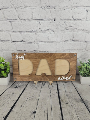 Best Dad Ever Picture Frame EverLee Creations