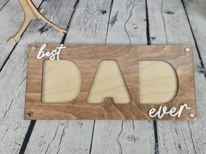 Best Dad Ever Picture Frame EverLee Creations