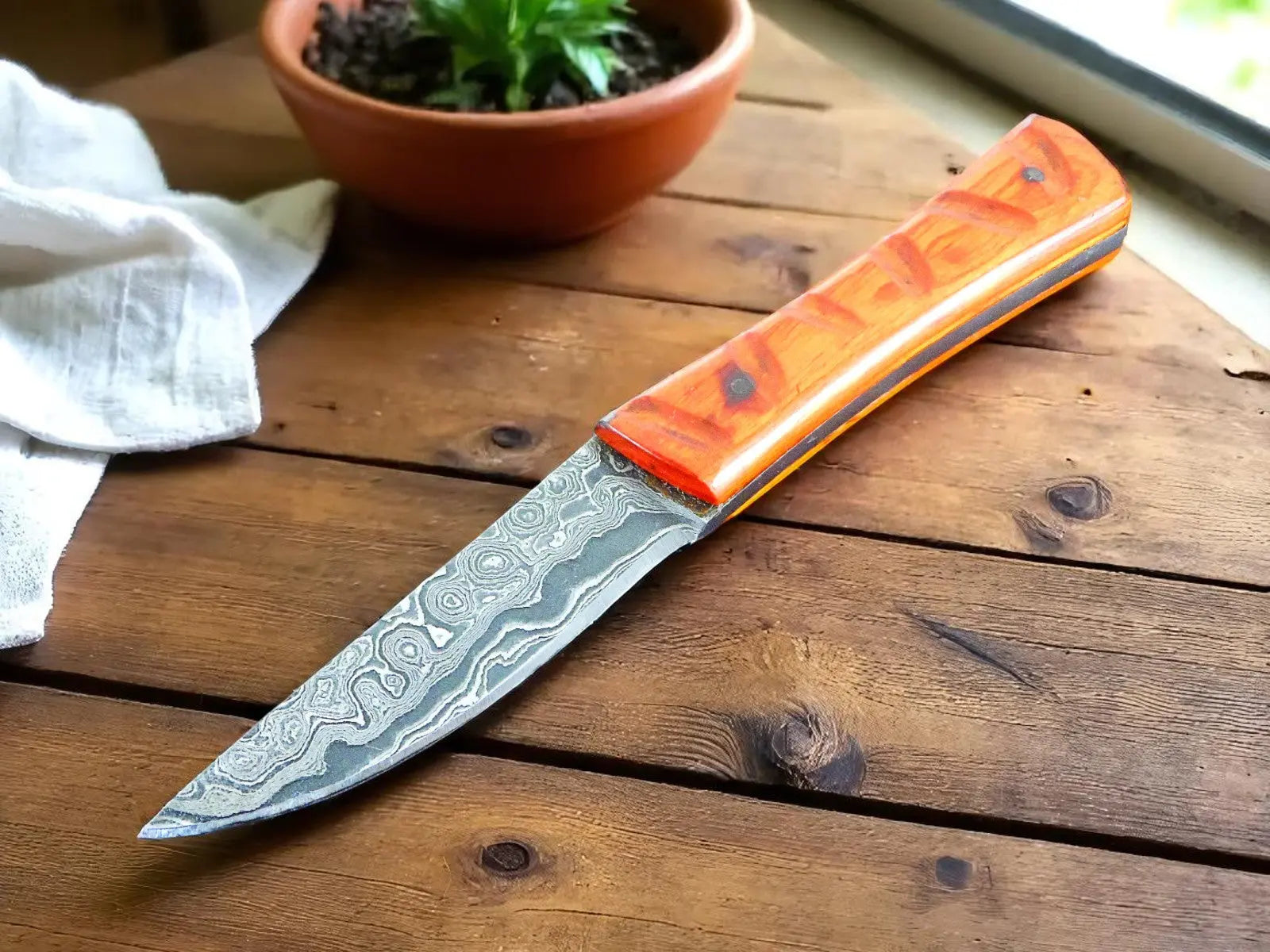 Best Hunting Knives Made in USA - Paaka Wood Handle Damascus Knife Store