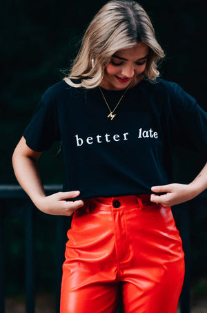 Better Late Than Ugly Vintage Tee by Southern Bliss Company, Southern lifestyle apparel detail photo 4