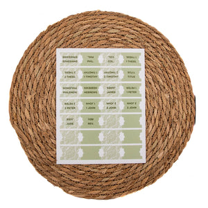 Bible Tabs - Leafy Luxe Pattern