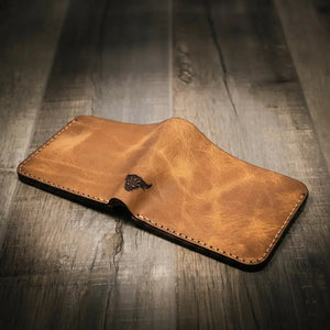 Big Bend Bifold Wallet by Bull Sheath Leather, handmade leather goods detail photo 5