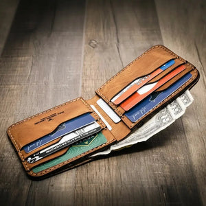 Big Bend Bifold Wallet by Bull Sheath Leather, handmade leather goods detail photo 7
