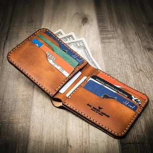Big Bend Bifold Wallet by Bull Sheath Leather, handmade leather goods detail photo 12