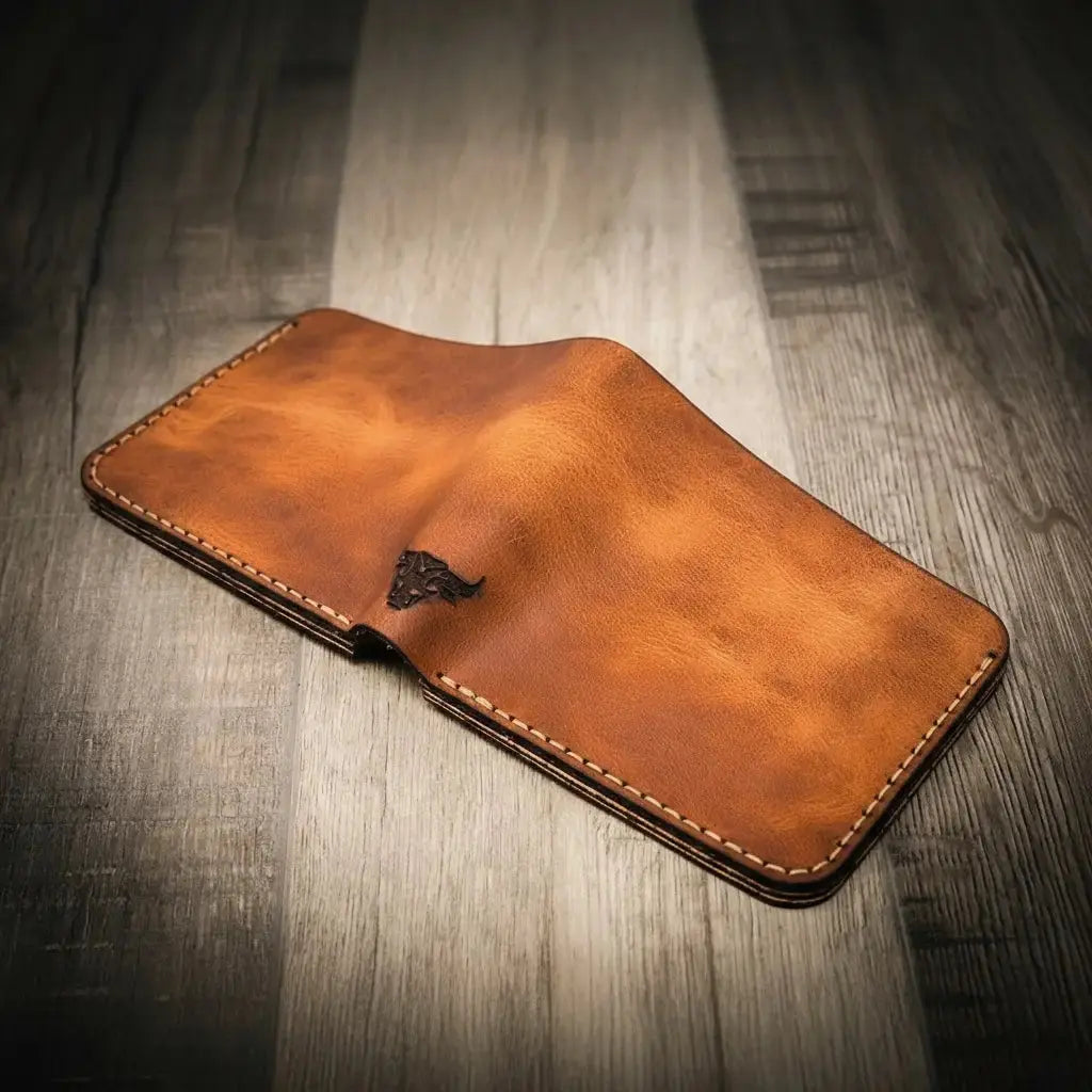 Big Bend Bifold Wallet by Bull Sheath Leather, handmade leather goods detail photo 14
