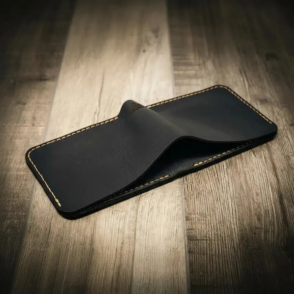 Big Bend Bifold Wallet by Bull Sheath Leather, handmade leather goods detail photo 17