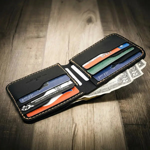 Big Bend Bifold Wallet by Bull Sheath Leather, handmade leather goods detail photo 19