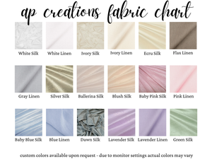 Baby Memory Book - Pink Linen (w/ SILK Bow)