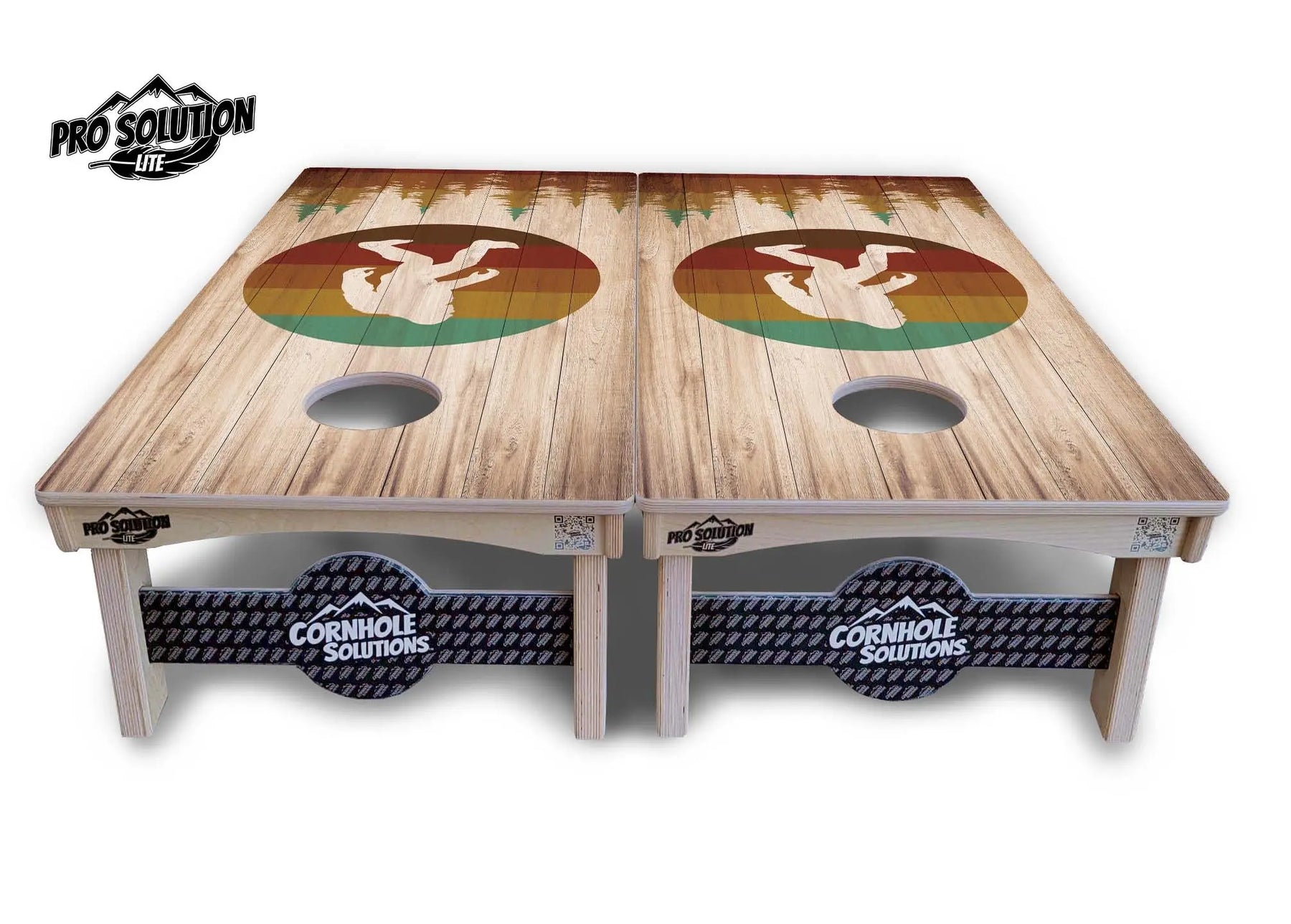 Bigfoot Circle Cornhole Boards - Pro Solution Lite Series by Cornhole Solutions, custom cornhole board detail photo 3