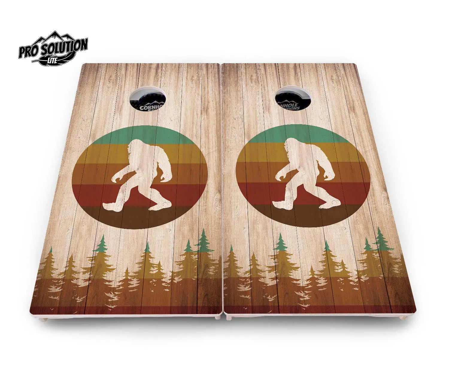 Bigfoot Circle Cornhole Boards - Pro Solution Lite Series by Cornhole Solutions, custom cornhole board detail photo 4