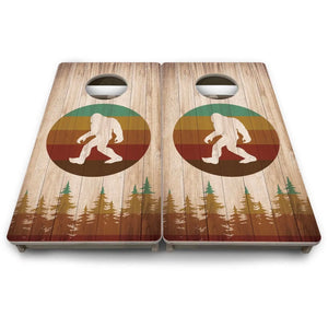 Bigfoot Circle - Mini or Vacation Size Cornhole Boards by Cornhole Solutions, custom cornhole board detail photo 7