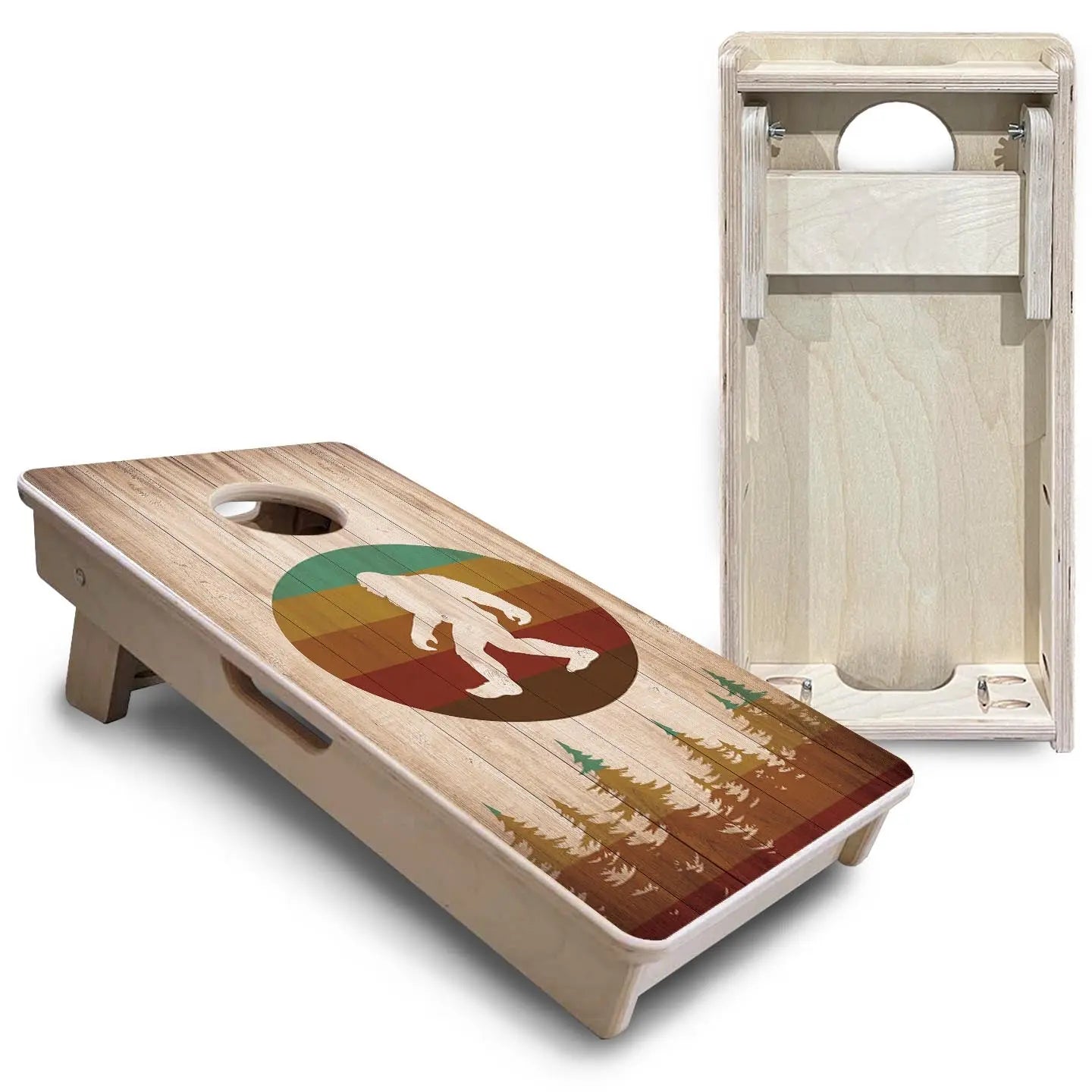 Bigfoot Circle - Mini or Vacation Size Cornhole Boards by Cornhole Solutions, custom cornhole board detail photo 9
