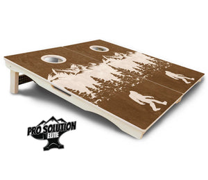 Bigfoot Mountain Scene Cornhole Boards - Pro Solution Elite Series Cornhole Solutions