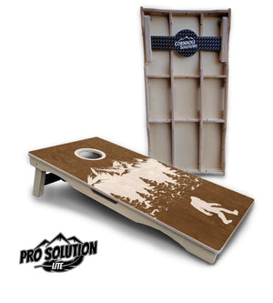 Bigfoot Mountain Scene Cornhole Boards - Pro Solution Lite Series Cornhole Solutions
