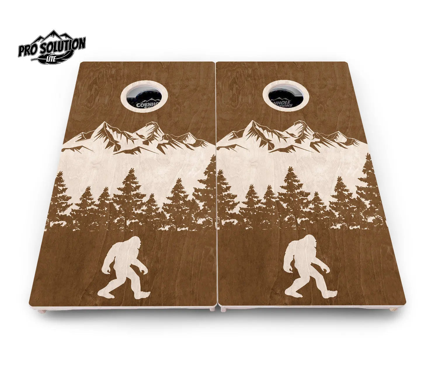 Bigfoot Mountain Scene Cornhole Boards - Pro Solution Lite Series Cornhole Solutions