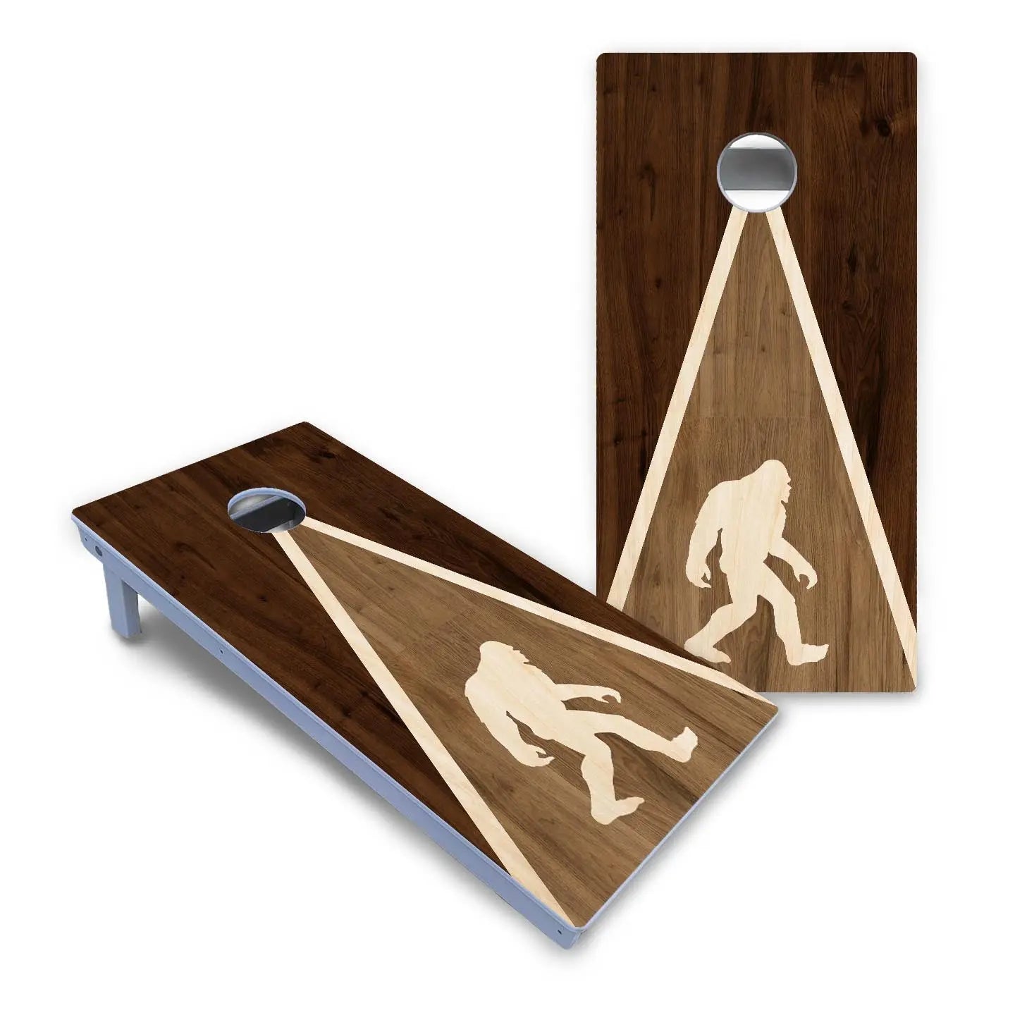 Bigfoot Triangle Cornhole Boards - All Weather Series by Cornhole Solutions, custom cornhole board main product photo