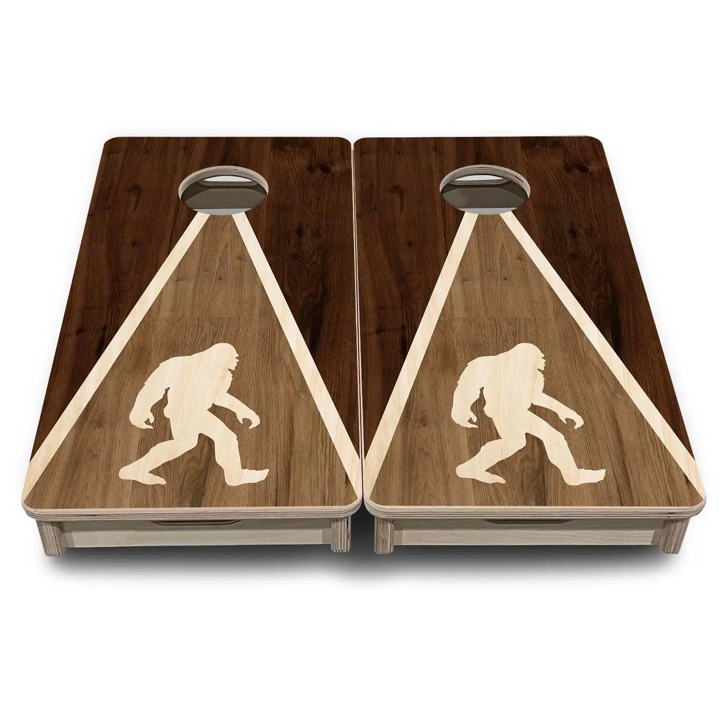 Bigfoot Triangle - Mini or Vacation Size Boards by Cornhole Solutions, custom cornhole board detail photo 2