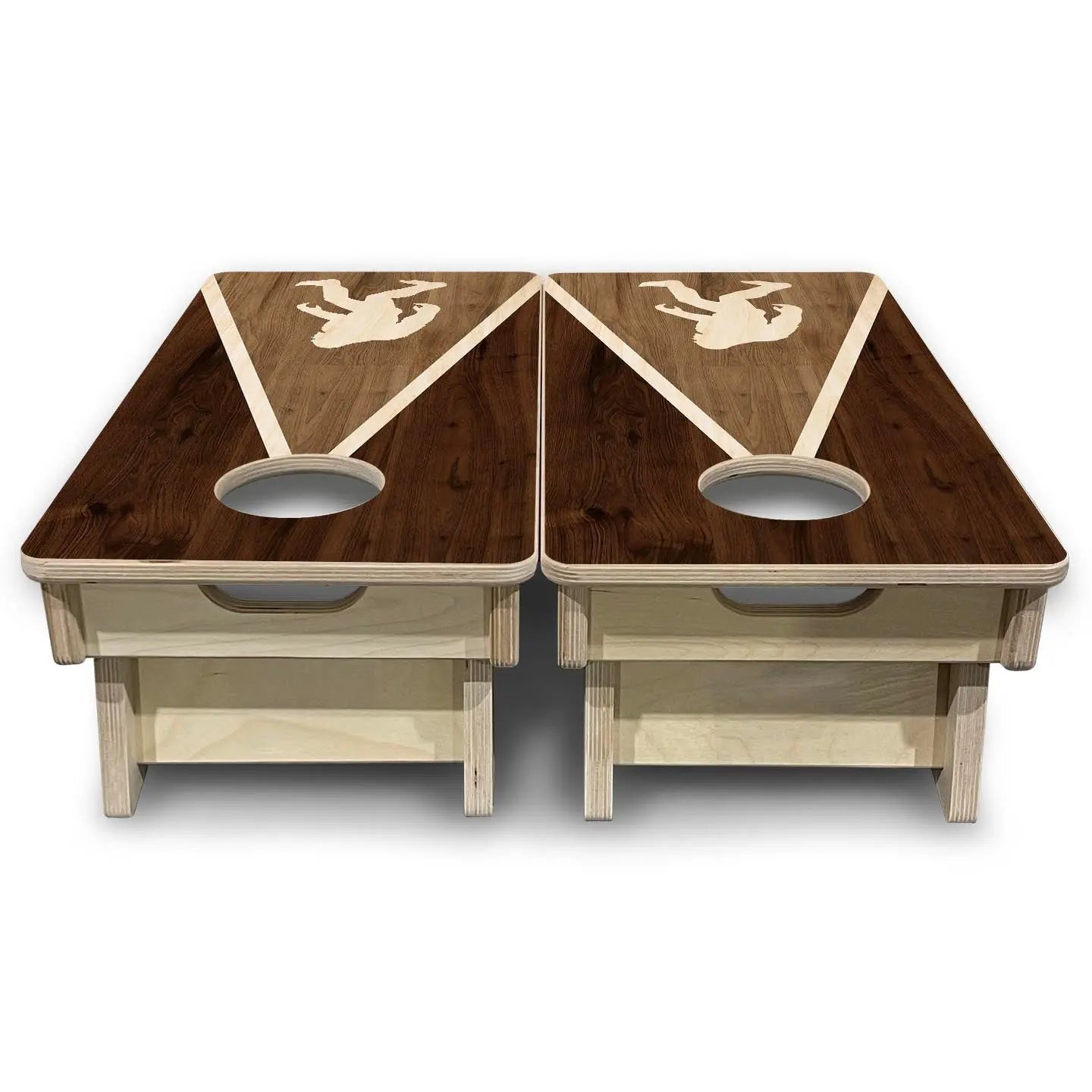Bigfoot Triangle - Mini or Vacation Size Boards by Cornhole Solutions, custom cornhole board detail photo 8