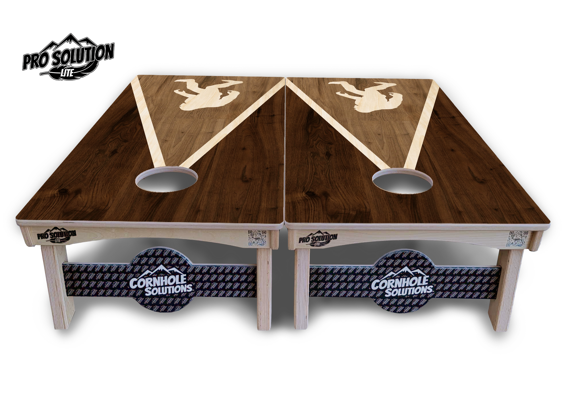 Bigfoot Triangle Cornhole Boards - Pro Solution Lite Series by Cornhole Solutions, custom cornhole board detail photo 2