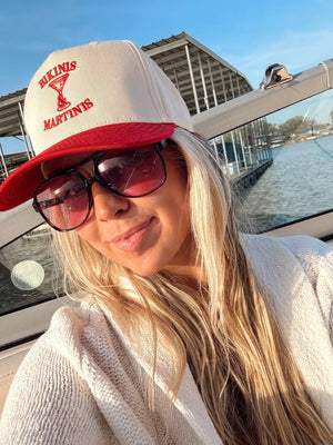 Bikinis & Martinis Vintage Trucker Hat KenzKustomz