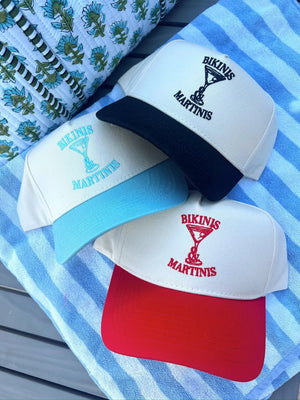 Bikinis & Martinis Vintage Trucker Hat KenzKustomz