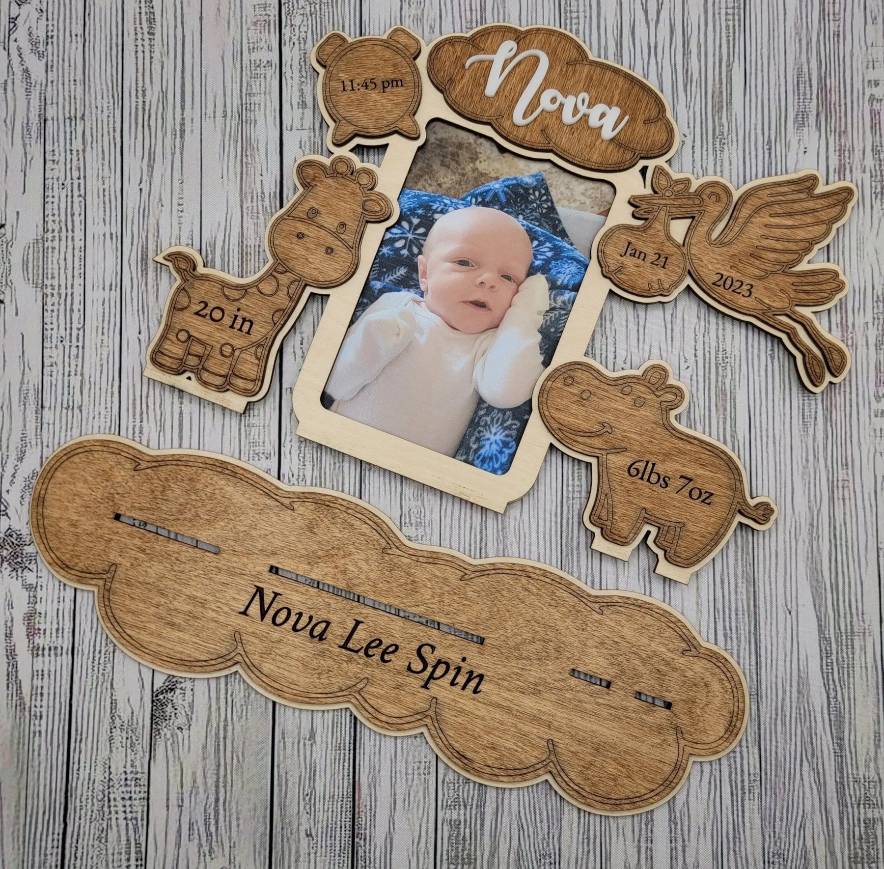 Birth Announcement Frame EverLee Creations