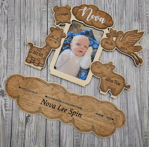 Birth Announcement Frame EverLee Creations