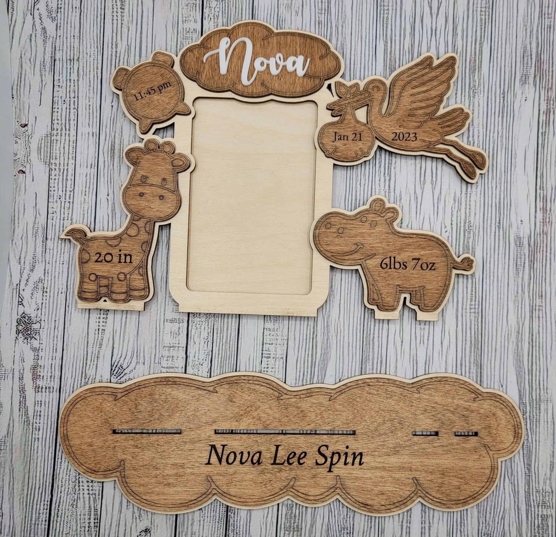 Birth Announcement Frame EverLee Creations