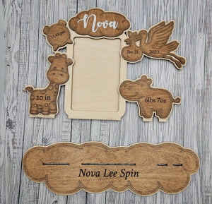 Birth Announcement Frame EverLee Creations
